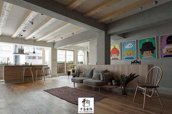 開放格局，光線自由流動