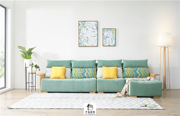 轉(zhuǎn)角沙發(fā)，親膚實用