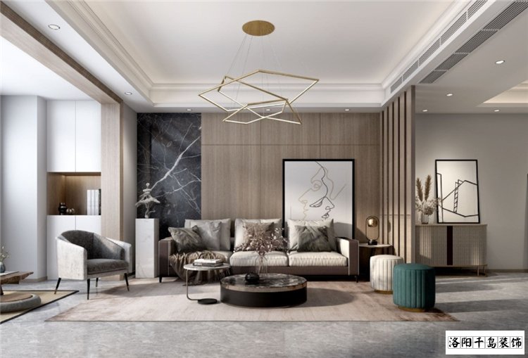 客廳沙發(fā)背景墻