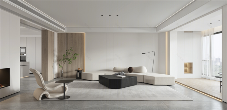洛陽室內(nèi)裝修設計公司，極簡風客廳裝修案例