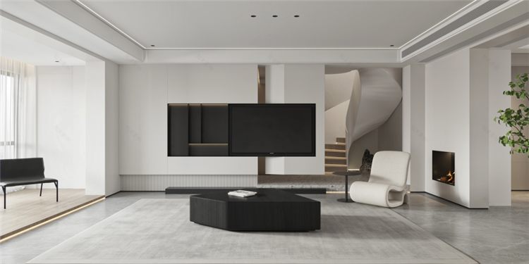 洛陽室內(nèi)裝修設計公司，極簡風客廳裝修案例